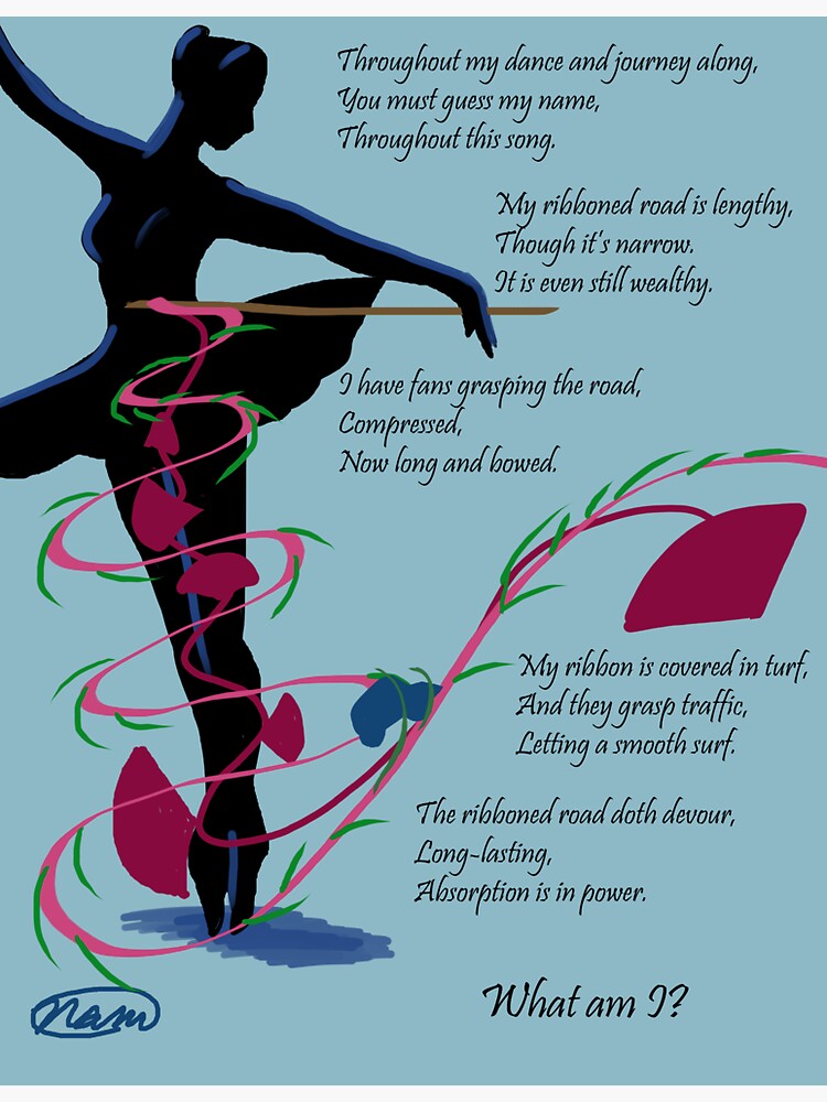 "Biology Ballet Riddle" Sticker for Sale by NatMit Redbubble