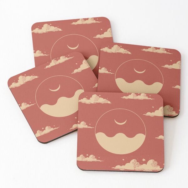 Item preview, Autumn Celestial Moon Stars and Cloud Abstract Art designed and sold by mainsqueezemar.