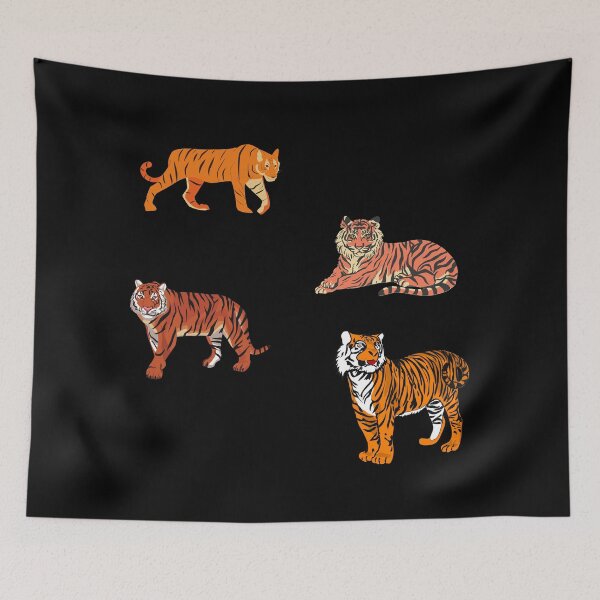 Item preview, Stay Home Tiger- Cool tiger sticker pack designed and sold by Water Flick.