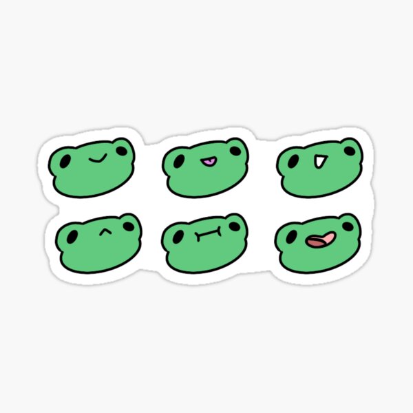 Frog Emotes Sticker