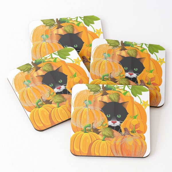 Item preview,  Peeking between pumpkins designed and sold by BeatyinChaos.