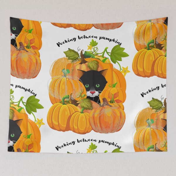 Item preview,  Peeking between pumpkins designed and sold by BeatyinChaos.