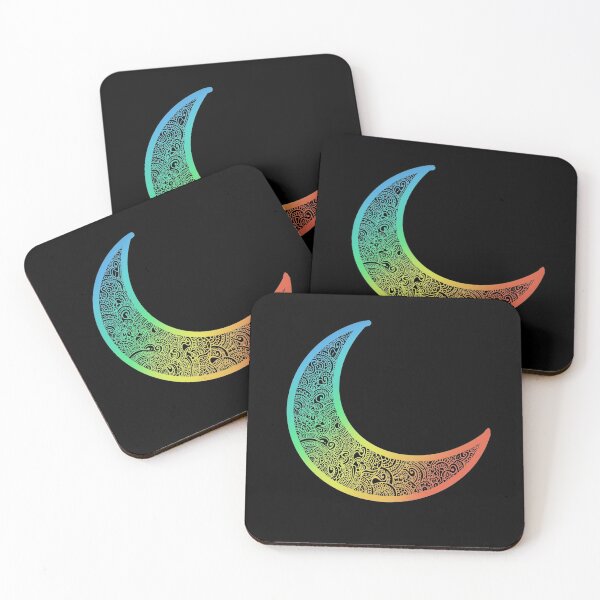 Item preview, rainbow henna moon  designed and sold by jasleenM.