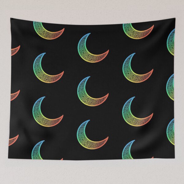 Item preview, rainbow henna moon  designed and sold by jasleenM.