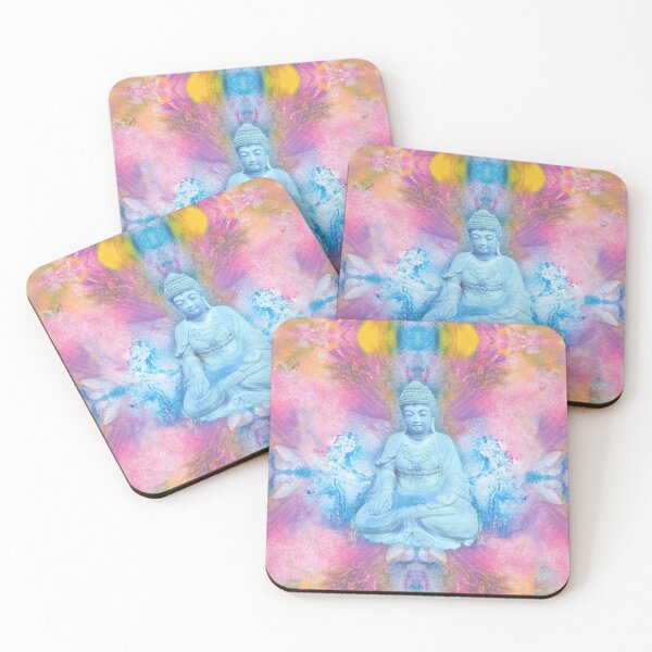 Item preview, Buddha with Reiki healing chakra colours designed and sold by BenitaJayne.