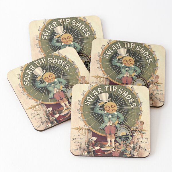 Item preview, 1889 Vintage Ad - Solar Tip Shoes designed and sold by Gin  Neko.