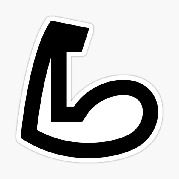 "MDI ArmFlexOutline" Sticker for Sale by GnarlyFurtardo Redbubble