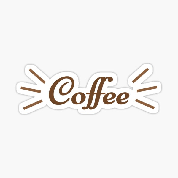 "Coffee logo" Sticker for Sale by cheyn Redbubble