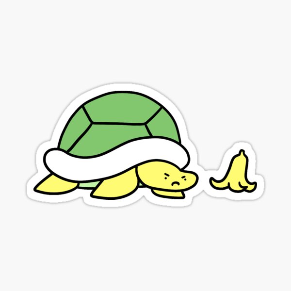 Kiwi Turtle Sticker | Cute Funny Cartoon Animal Silly stickers | 3 Water  Bottle | Laptop | College | Teen | Kids