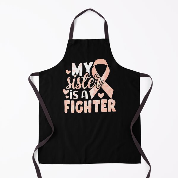 Item preview, My Sister Is A Fighter Uterine Cancer Awareness Peach Ribbon designed and sold by Zurickdesigns.