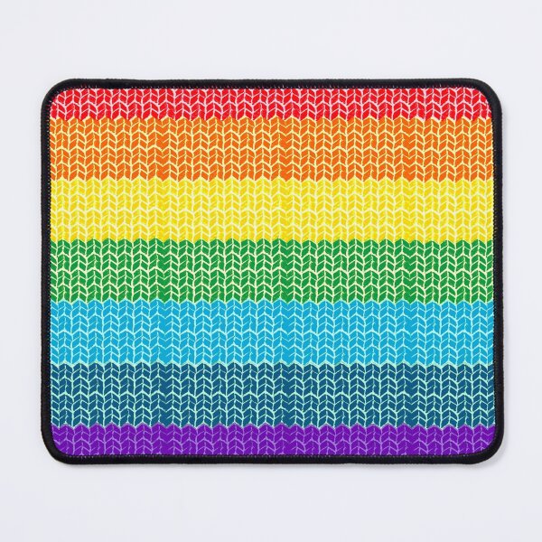 Item preview, Retro Rainbow Colors Knitted Wool Pattern designed and sold by MFGB-Creations.