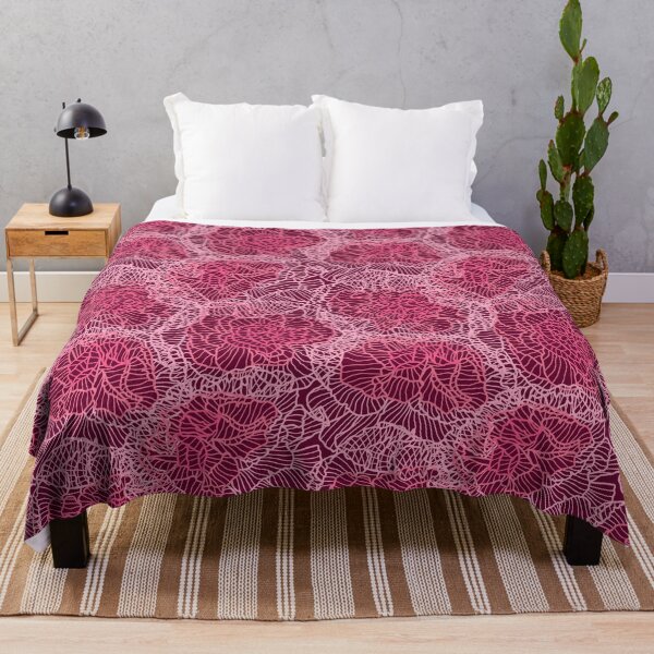 Item preview, bohemian floral pink lace pattern designed and sold by cutecrazytshirt.