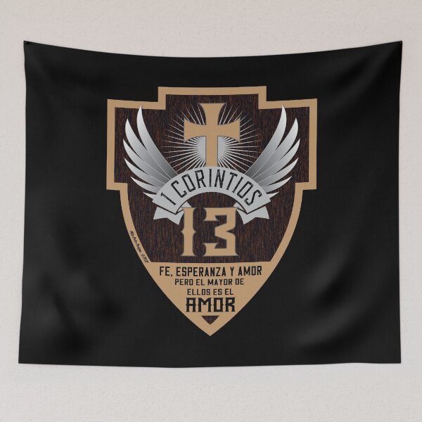 Item preview, 1 Corintios 13 – Escudo Diseño Estilo Motero designed and sold by Michael Cotto.