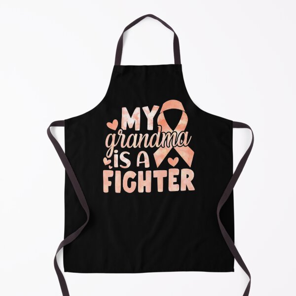 Item preview, My Grandma Is A Fighter Uterine Cancer Awareness Peach Ribbon designed and sold by Zurickdesigns.