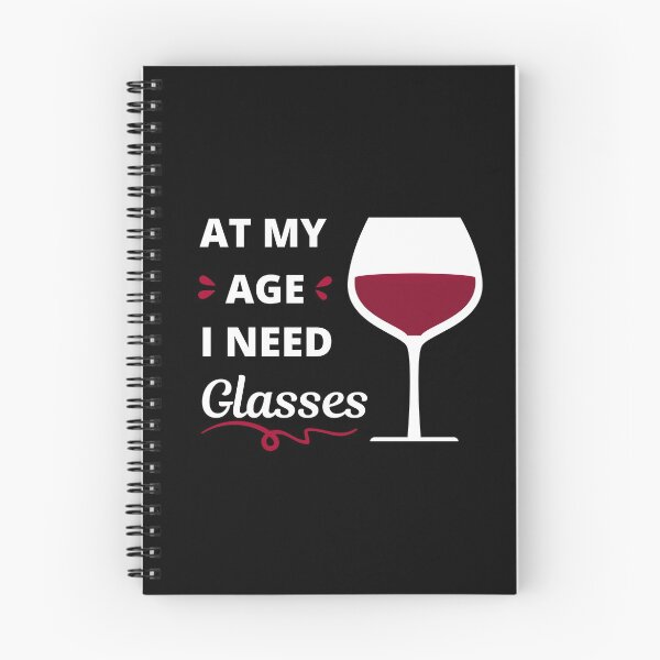 Item preview, At my age I need glasses (of wine) dark background designed and sold by appareltolove.