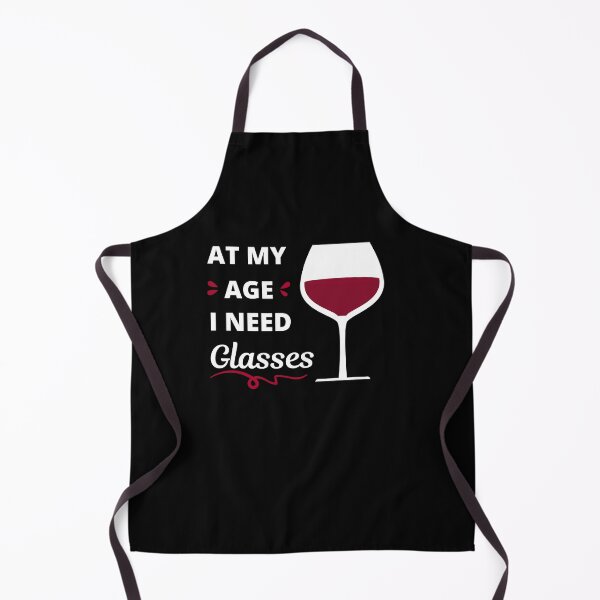 Item preview, At my age I need glasses (of wine) dark background designed and sold by appareltolove.