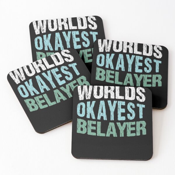 Item preview,  World's Okayest Belayer / Funny Sport Climb saying / Climbing Quote / Christmas Gifts / Vintage Design designed and sold by Houssemanthony.