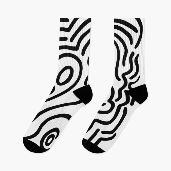 Item preview, Abstract Black White Line Art Doodle designed and sold by wordznart.