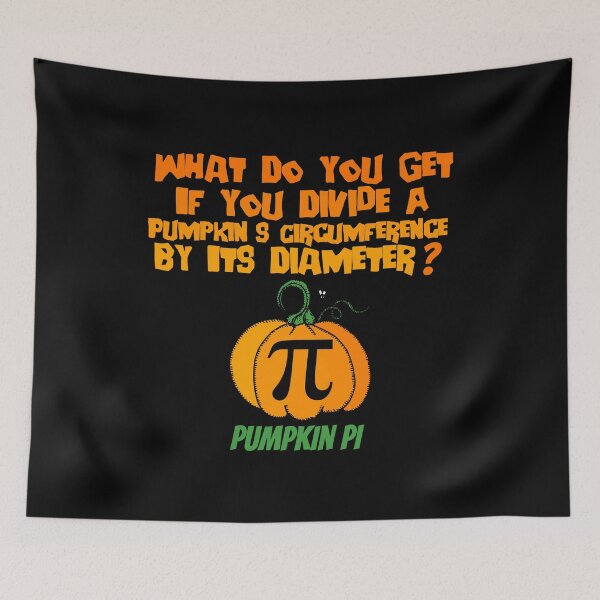 Item preview, Funny Divide A Pumpkin's Circumference pumpkin pi halloween joke designed and sold by Nadey.