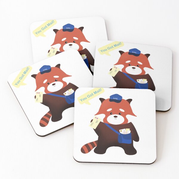 Item preview, You Got Mail! - Red Panda Mailman designed and sold by phebejualoart.