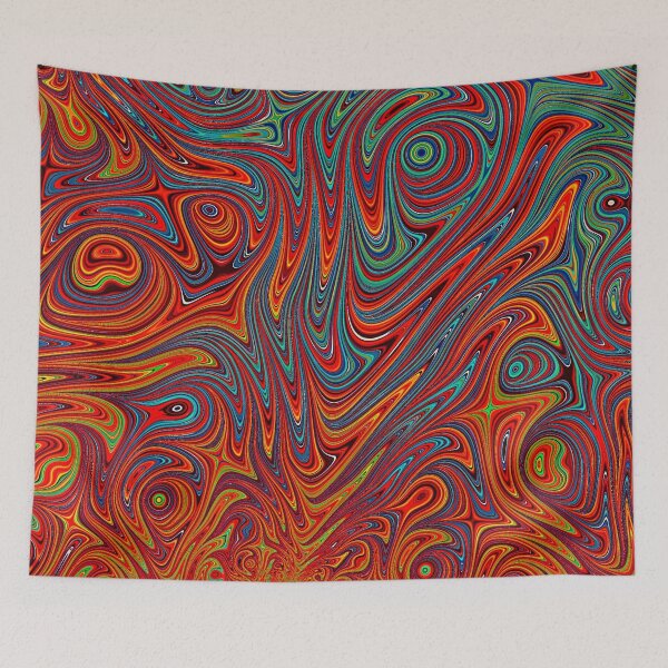 Item preview, Colorful Psychedelic Abstract designed and sold by Ksaavet.