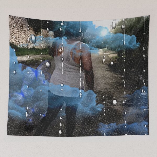 Item preview, Woman Walking In Rain designed and sold by atroffire.