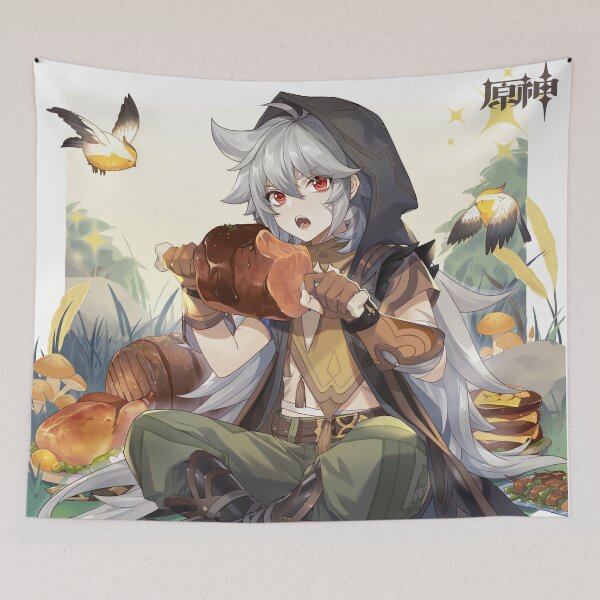 Item preview, Genshin Impact - Razor Official Birthday Artwork 2021 designed and sold by Krimsy.