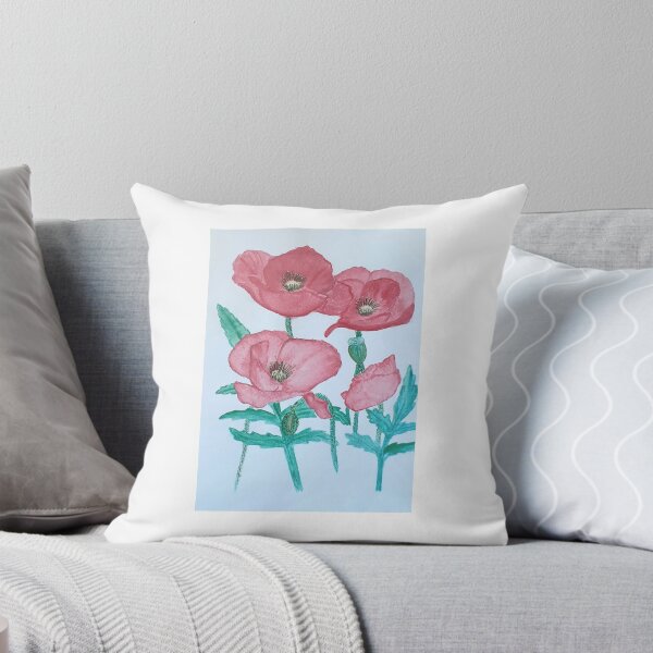 Item preview, Red Poppies watercolour designed and sold by Wyverntales.