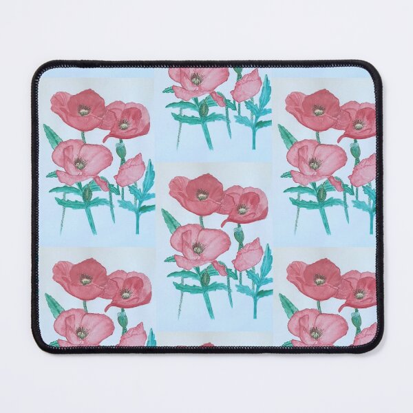 Item preview, Red Poppies watercolour designed and sold by Wyverntales.
