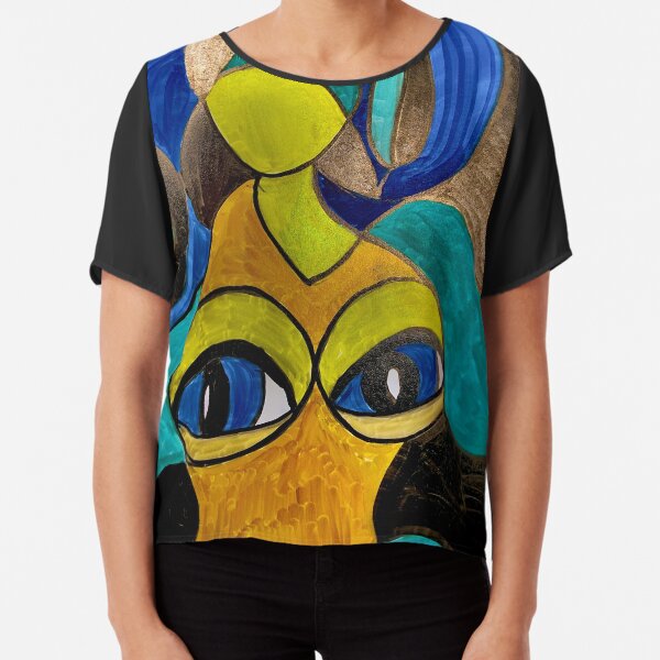 Boobs With A Hint Of Personality Chiffon Top