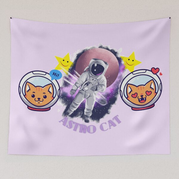 Item preview, Astro cat designed and sold by Yasmine Mohammed.
