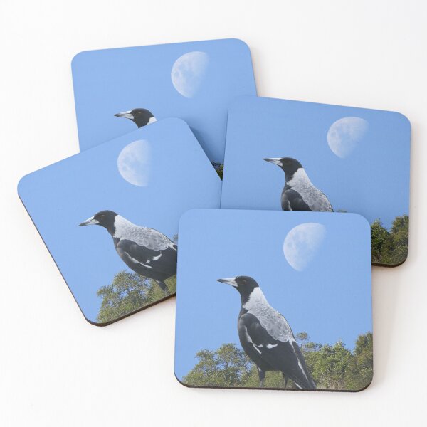 Item preview, Magpie and moon designed and sold by IvaW.