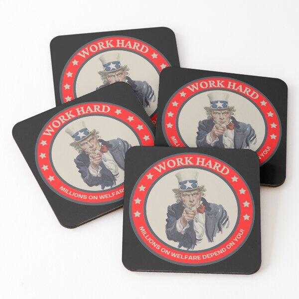 Item preview, Work hard millions on welfare depend on you designed and sold by SmartTShirtTime.