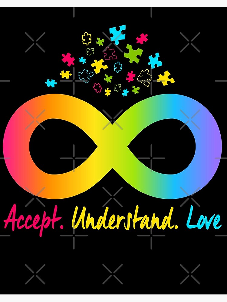 Autism Infinity Puzzle Symbol Autism Accept Underrstand Love Autism Awareness Autism Month Support Autism autism-infinity-puzzle-symbol-autism-accept-underrstand-love-autism-awareness-autism-month-support-autism-art-board-print-for-sale-by-stepnitzstore-redbubble