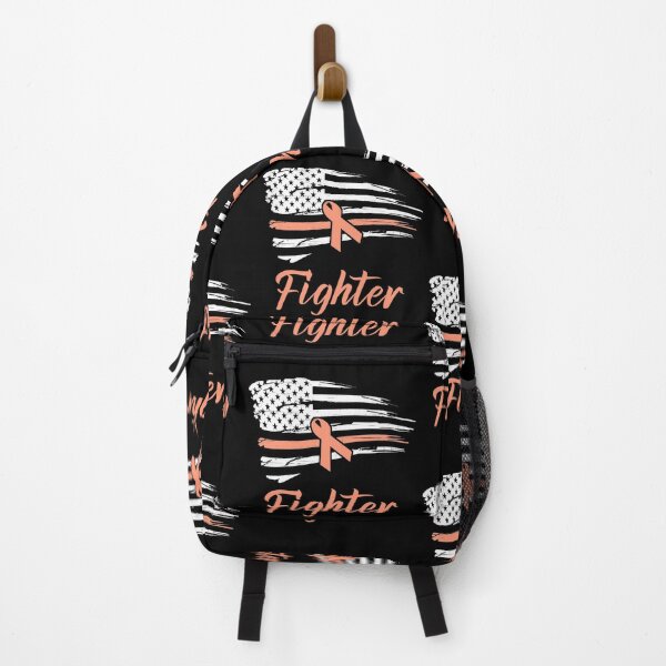 Item preview, Patriotic Fighter Uterine Cancer Awareness Peach Ribbon designed and sold by Zurickdesigns.
