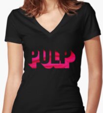 Pulp - das ist Hardcore Tailliertes T-Shirt mit V-Ausschnitt