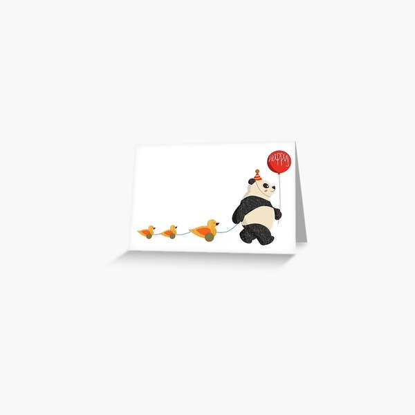 Item preview, Cute Panda and Ducks designed and sold by mspinecone.