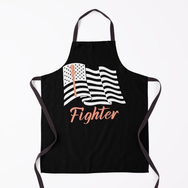Item preview, Patriotic Fighter Uterine Cancer Awareness Peach Ribbon designed and sold by Zurickdesigns.