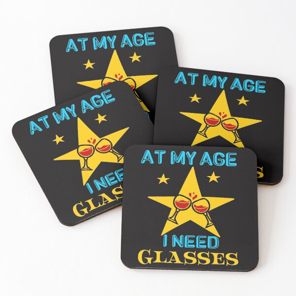 Item preview, At my age I need glasses- funny wine designed and sold by Designs Of all kinds.