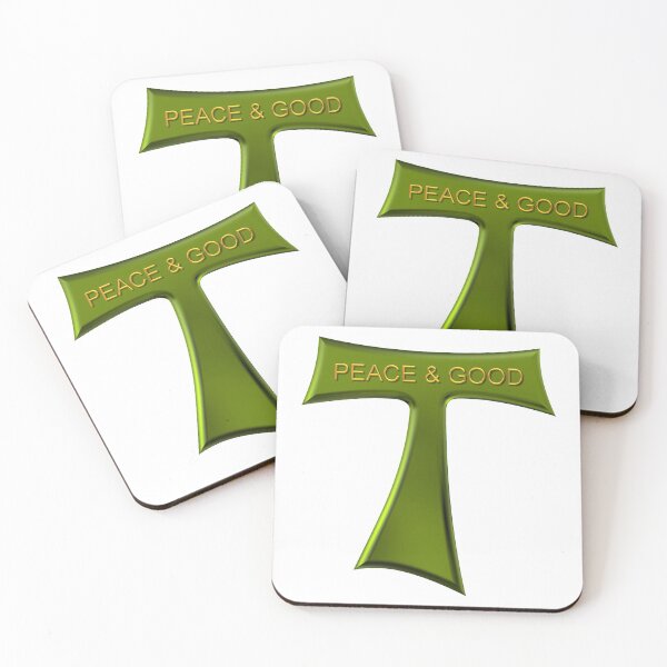 Item preview, Green Copper Look Franciscan Tau Cross Peace And Good designed and sold by Artist4God.