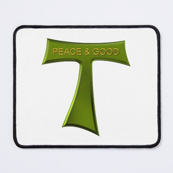 Item preview, Green Copper Look Franciscan Tau Cross Peace And Good designed and sold by Artist4God.