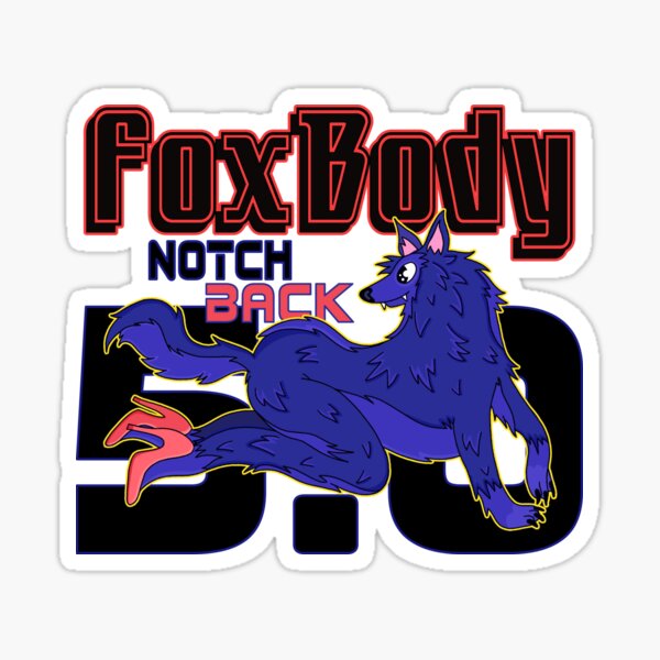 FoxBody NotchBack 5.0 Mustang Sticker