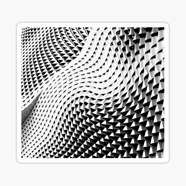 Item preview, Architectural black and white op art pattern  designed and sold by urban-color.