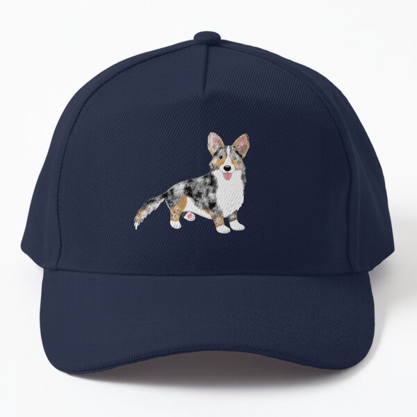 Dani the Blue Merle and Tan Cardigan Corgi Baseball Cap