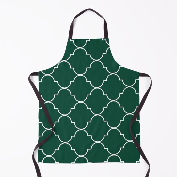 Item preview, Green with White Quatrefoil Pattern designed and sold by Gsallicat.