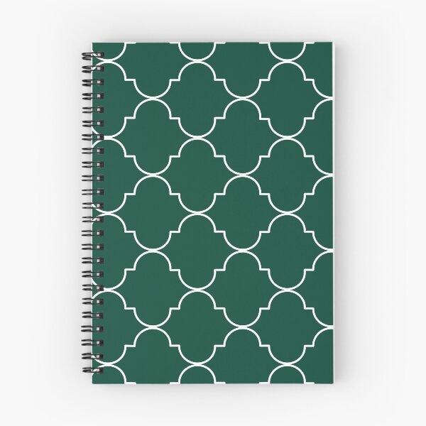 Item preview, Green with White Quatrefoil Pattern designed and sold by Gsallicat.