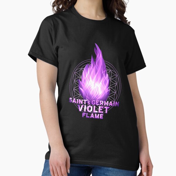 The Sacred Saint Germain's Violet Flame - "Heal Yourselves!" Classic T-Shirt