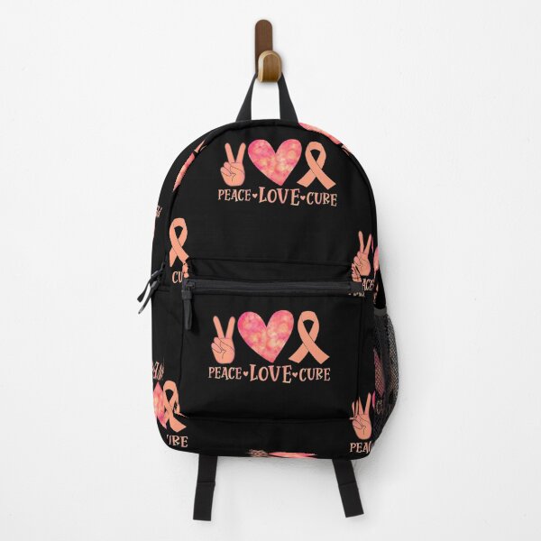 Item preview, Peace, Love, Cure Uterine Cancer Awareness Peach Ribbon designed and sold by Zurickdesigns.