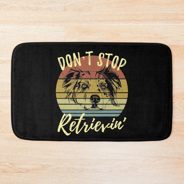 Item preview, Retro Don't Stop Retrievin' Australian Shepherd designed and sold by Zurickdesigns.