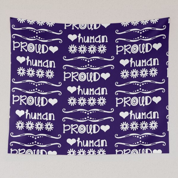 Item preview, PROUD HUMAN who supports EQUAL RIGHTS for all! (white text) designed and sold by Indivisible.